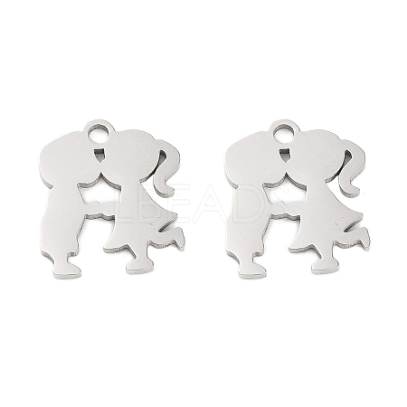 316 Surgical Stainless Steel Charms STAS-C096-09A-P-1