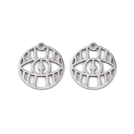 201 Stainless Steel Pendants STAS-U052-02C-P-1