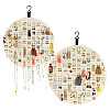 Wall-mounted Felt Cloth Jewelry Storage Rack PW-WG84423-01-1