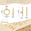 10Pcs Brass Toggle Clasps FIND-BC0005-72-2