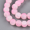 Crackle Glass Beads Strands GLAA-N009-8mm-02-3