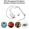 1Pc Natural Quartz Crystal Faceted Pointed Bullet Shaped Perfume Bottle Pendant Necklaces NJEW-FH0001-38P-06-4