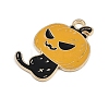 Halloween Alloy Enamel Pendants FIND-I052-01KCG-05-2