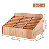 24-Grid Wooden Cell Phone Storage Box CON-WH0094-05A-2