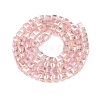 Electroplate Glass Beads Strands EGLA-D018-8x8mm-32-2
