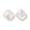 Rainbow Iridescent Plating Acrylic Beads LS-OACR-A010-06F-1