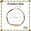Alloy Graduated Beaded Pendant Polyester Collar Necklaces for Women NJEW-SP0001-17C-2