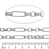 304 Stainless Steel Paperclip & Rolo Link Chains CHS-A016-49P-A-2