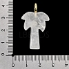 Natural Quartz Crystal Carved Pendants G-C282-04A-3