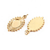 304 Stainless Steel Pendant Cabochon Settings STAS-S116-227G-2