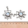 Opalite Spider Web Pendants G-Q163-09AS-09-3