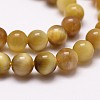 Natural Tiger Eye Bead Strands G-G735-23-10mm-03-3