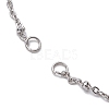 304 Stainless Steel Satellite Chain Bracelet Making AJEW-JB01300-01-2