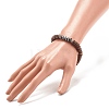 Coconut & Synthetic Hematite Stretch Bracelet BJEW-JB07990-3
