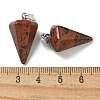 Natural Mahogany Obsidian Pendants G-B127-13P-07-3