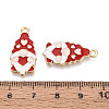 Christmas Alloy Enamel Pendants X-ENAM-T024-21A-G-3