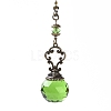 Faceted Glass Round Big Pendant Decorations HJEW-F007-A01-2