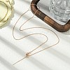 1mm Rack Plating Brass Cable Chain Adjustable Slider Necklaces for Women Men MAK-L044-04RG-3