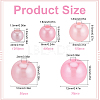 1830Pcs 5 Styles ABS Plastic Imitation Pearl Beads OACR-SP0001-01A-2