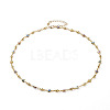 Handmade Brass Enamel Link Chains Jewelry Sets SJEW-JS01164-2