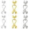 6Pcs 3 Colors Zinc Alloy S-Hook Clasps FIND-CJ0005-10-1