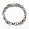 Tarnish Resistant 304 Stainless Steel Rope Chains Bracelets BJEW-L499-05P-1