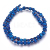 Electroplated Non-magnetic Synthetic Hematite Beads Strands G-P392-I-2