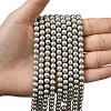 Eco-Friendly Dyed Glass Pearl Round Beads Strands HY-A002-6mm-RB010-4