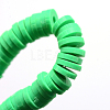 Flat Round Handmade Polymer Clay Bead Spacers X-CLAY-R067-4.0mm-06-2