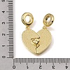 Brass Enamel European Dangle Charms KK-E802-07G-3