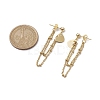 Golden 304 Stainless Steel Stud Earrings EJEW-JE05733-03-3