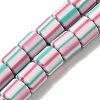 Polymer Clay Beads Strands CLAY-H006-01D-1