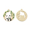 Alloy Enamel Pendants ENAM-C005-12G-1