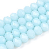 Opaque Solid Color Imitation Jade Glass Beads Strands EGLA-A044-P2mm-D06-1