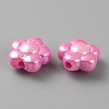 Opaque Acrylic Beads SACR-WH0013-01B-2