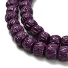 Synthetic Coral Dyed Carved Beads BSHE-H114-01C-2