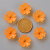 Transparent Frosted Acrylic Bead Caps MACR-S371-04A-725-3