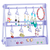 Opaque Acrylic Earring Display Stands EDIS-WH0029-16D-1