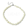 Natural Shell Beaded Necklaces for Women NJEW-JN05030-5