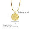 Moon & Sun Stainless Steel Pendant Necklaces XK8598-1-3