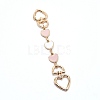 Light Gold Zinc Alloy Hanger Clasps FIND-WH0066-36D-1
