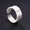Luxurious 925 Sterling Silver Wide Band Cuff Finger Rings JR178A-2