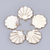 Electroplate Freshwater Shell Pendants SHEL-T012-05A-1