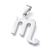 Non-Tarnish 304 Stainless Steel Pendants STAS-L210-06G-P-1