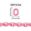 20Pcs Transparent Acrylic Quick Link Connectors OACR-TADJ0001-03D-2