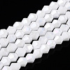 Opaque Solid Color Electroplate Glass Beads Strands EGLA-A039-P2mm-A15-1