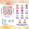 50Pcs 11 Styles Synthetic Coral Beads CORA-FS0001-05-3