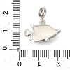 Rhodium Plated 925 Sterling Silver Enamel European Dangle Charms STER-P062-01A-05-3