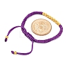 Polyester Cord Braided Bead Bracelets for Women BJEW-L698-01G-11-5