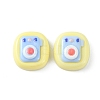 Opaque Cute Cartoon Resin Cabochons CRES-O006-06A-1